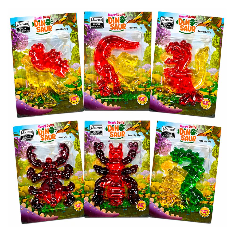 Happy Din Gelatina Dino Saur com 30 Unidades-3-